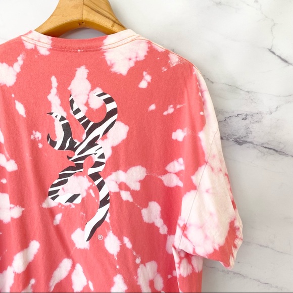 BROWNING Zebra Print Plus Size Custom Bleached Graphic Tee XXL - Picture 9 of 9